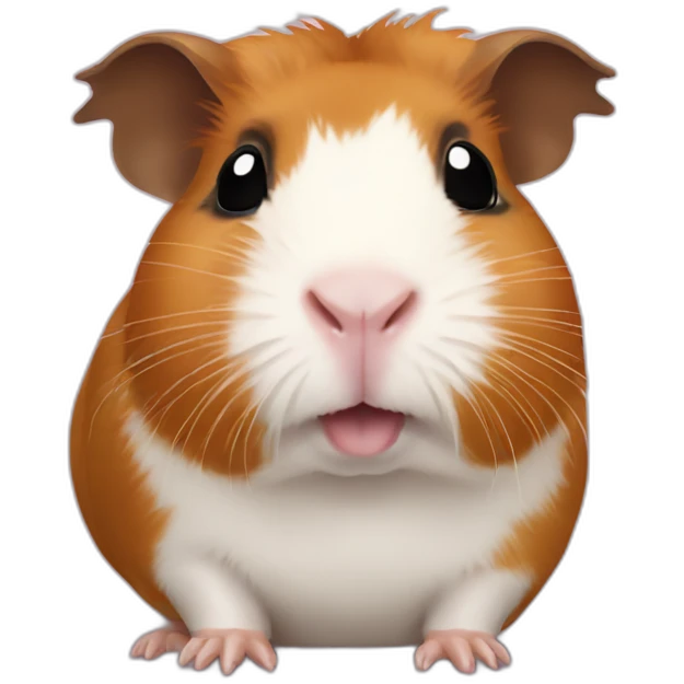 guinea pig in iphone style emoji