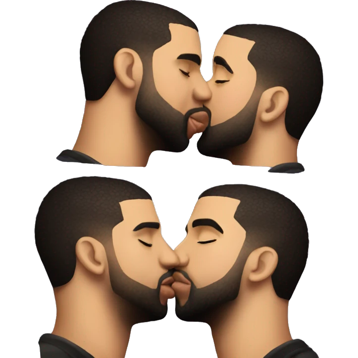 drake kissing drake kissing drake kissing drake emoji