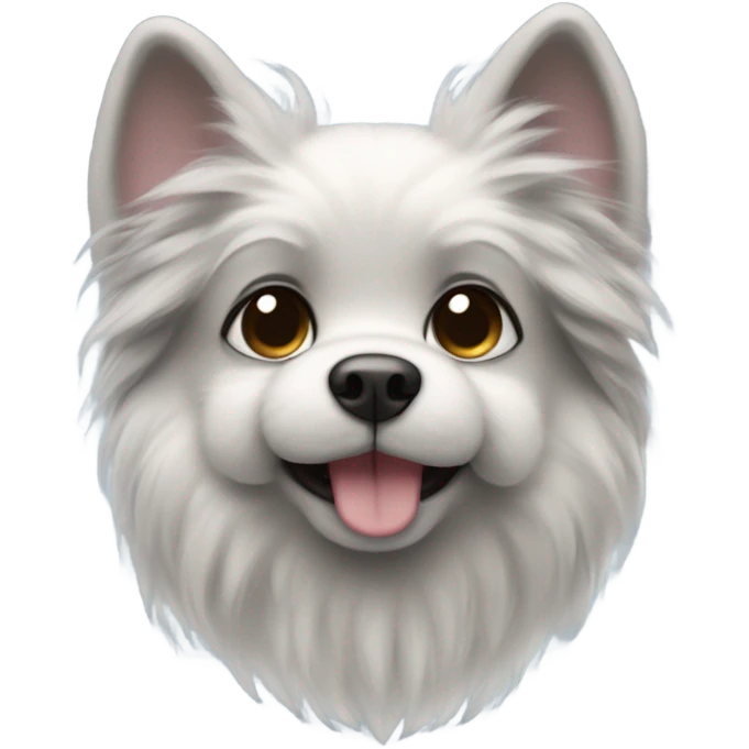 Dog mixed  with a chinchilla  emoji