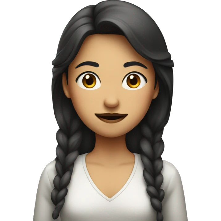 a girl with Mustache and hijap emoji