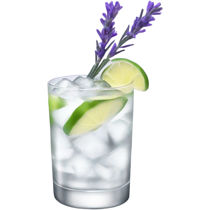 Gin tonic with lavender  emoji
