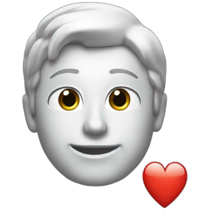 Un cœur sur une formule 1 emoji