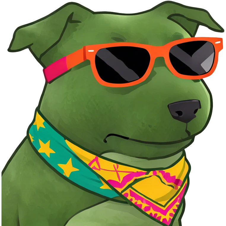 Dog with big booty emoji
