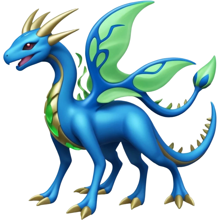 Cresselia-Zygarde-Electrike-Fakémon-fusion, full body emoji