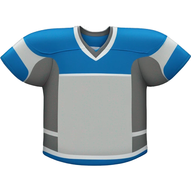 hockey jersey blue & gray color emoji