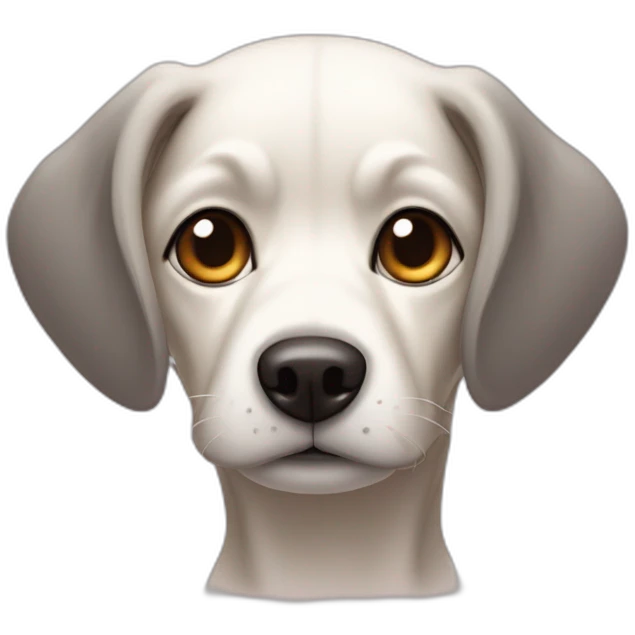 Chien squelettique emoji