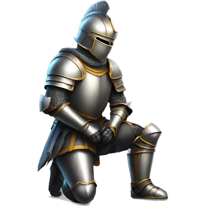 knight kneeling emoji