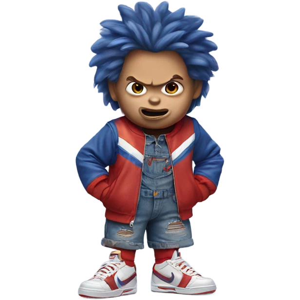 Chucky wear Nike outfit emoji
