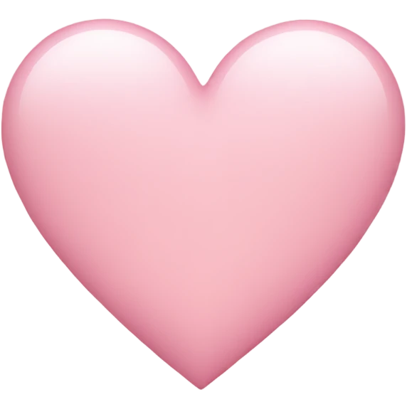 Light pink heart emoji