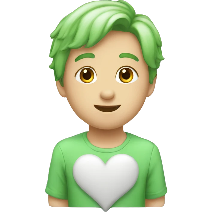 Coeur vert pastel  emoji