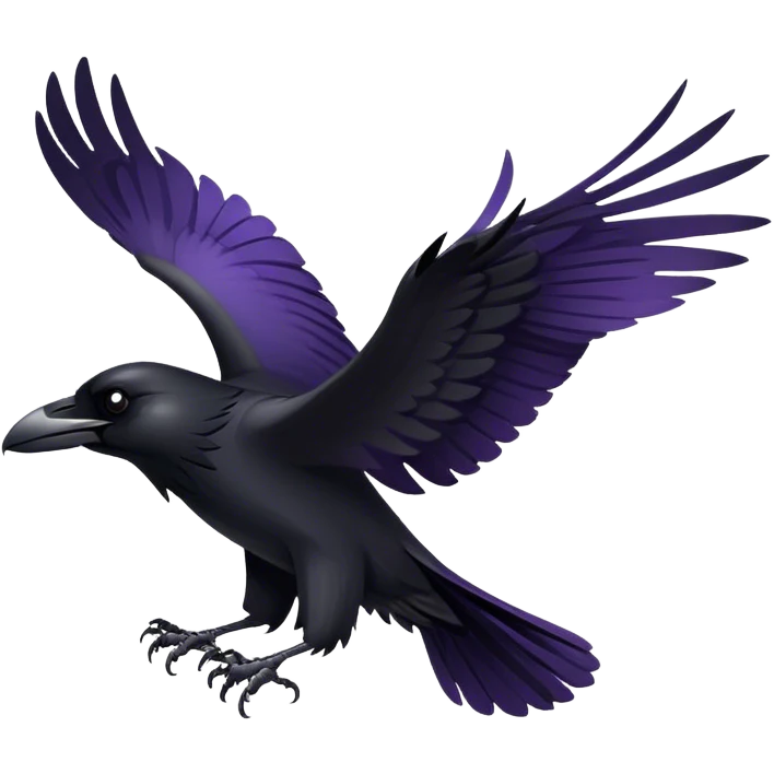 Two Ravens Flying emoji