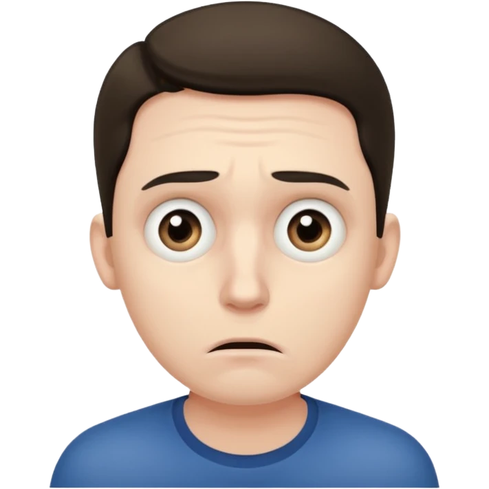 Anxious man emoji
