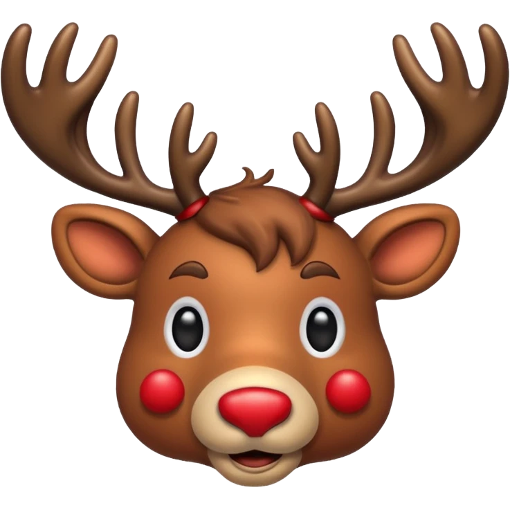 Christmas reindeer emoji