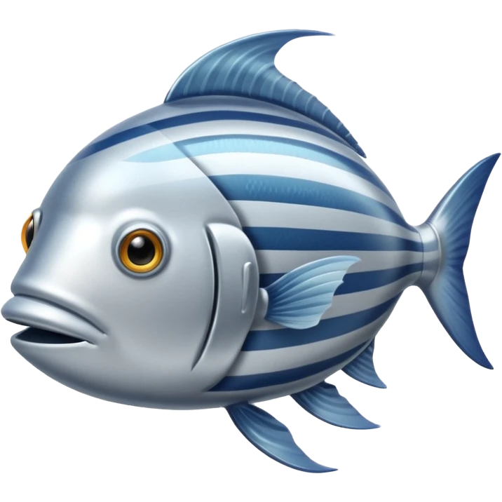 An airplane pilot fish. emoji