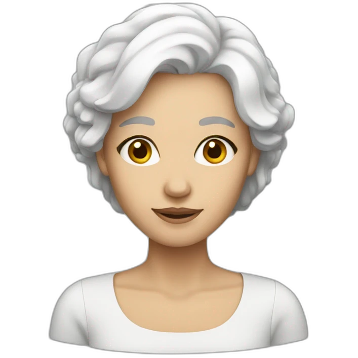 white hair woman emoji