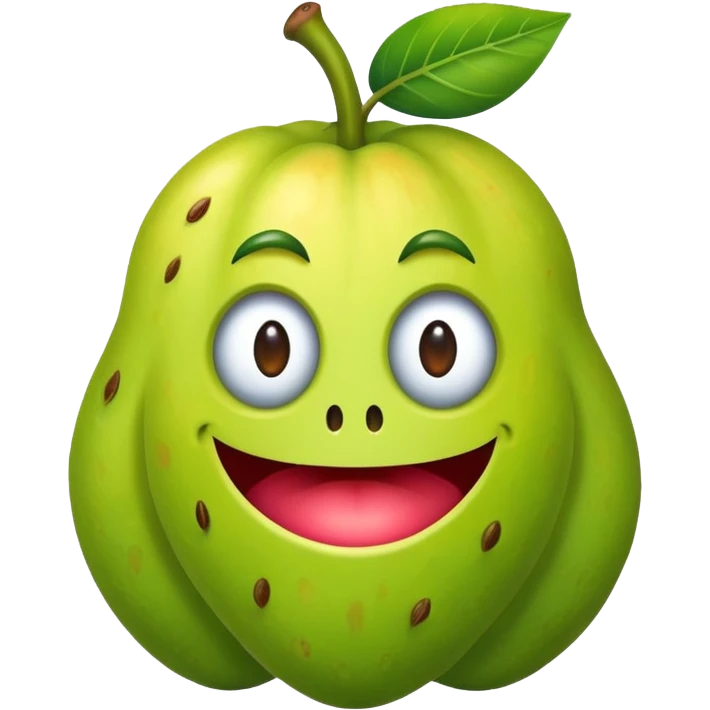 Cute monster Fruit. emoji