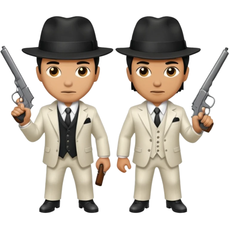 2 mafia members guns emoji
