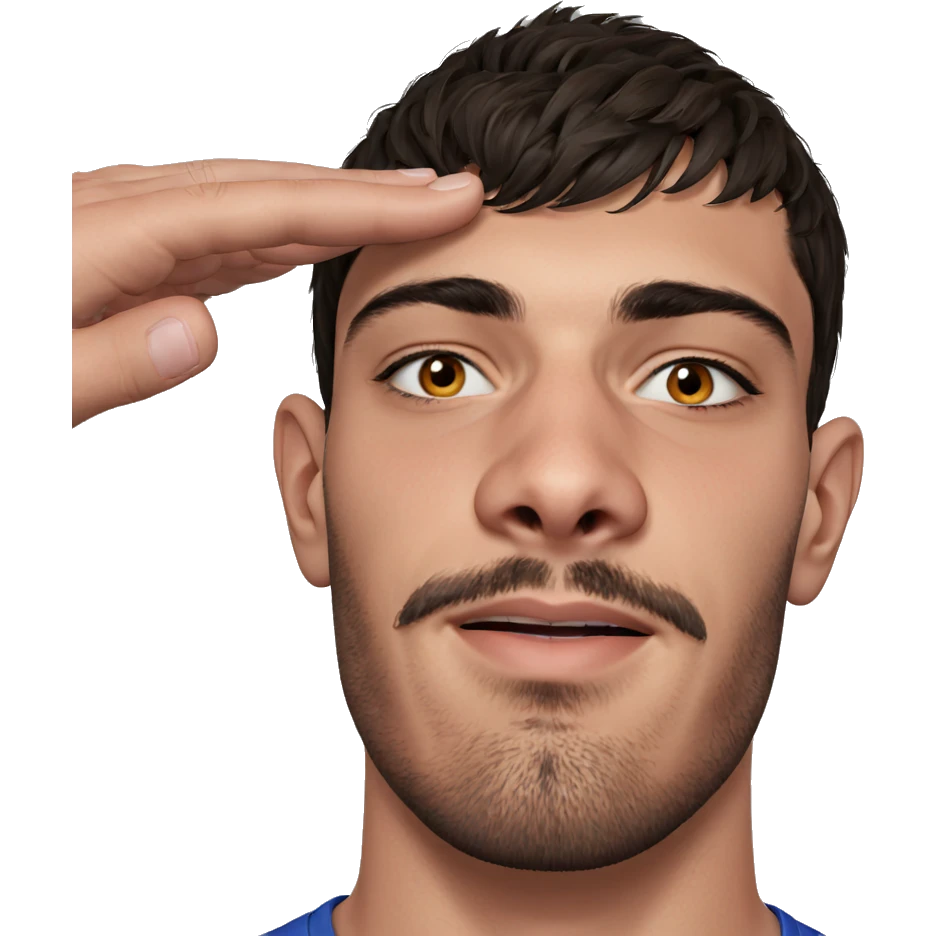 realistic portrait of a guy emoji