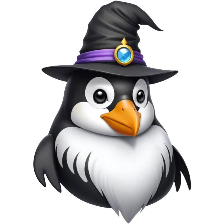 Penguin Wizard emoji