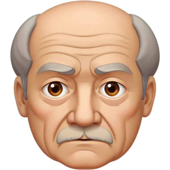 Create a emoji of a old leader man looking like dictatorship  emoji