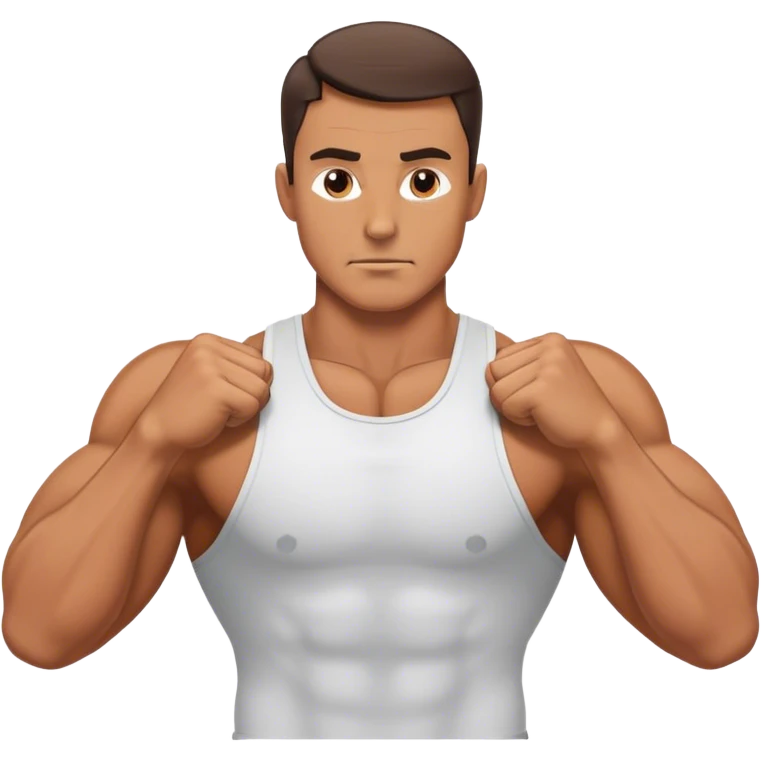 guy pec exercise emoji