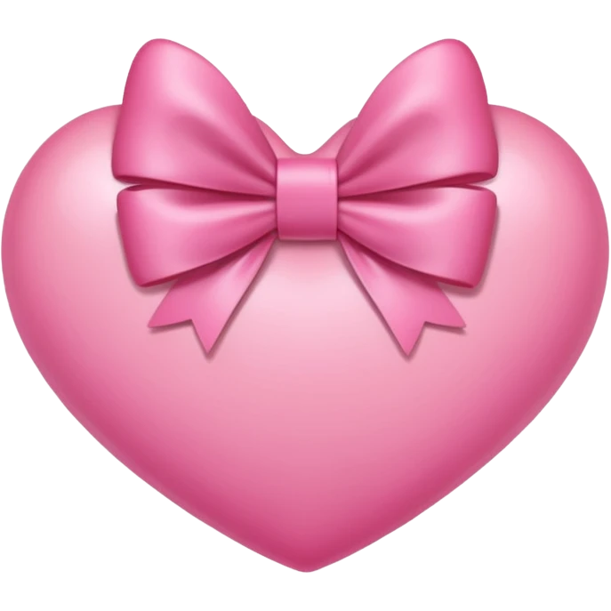Coração e laço rosa emoji