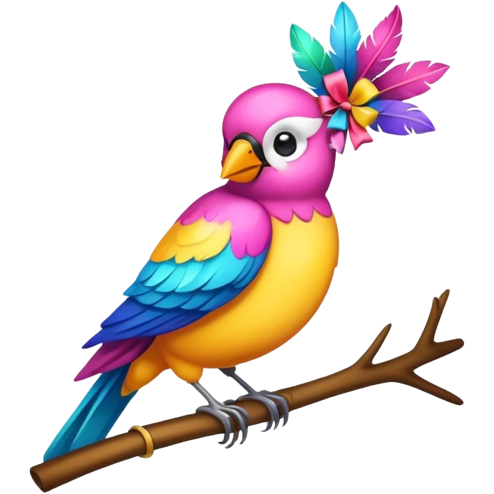 Bird with bow emoji