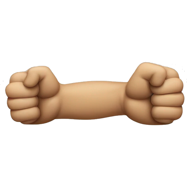 two bicep criss-cross
 emoji