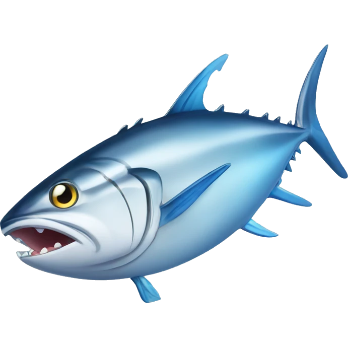 tuna that is covered in ice emoji