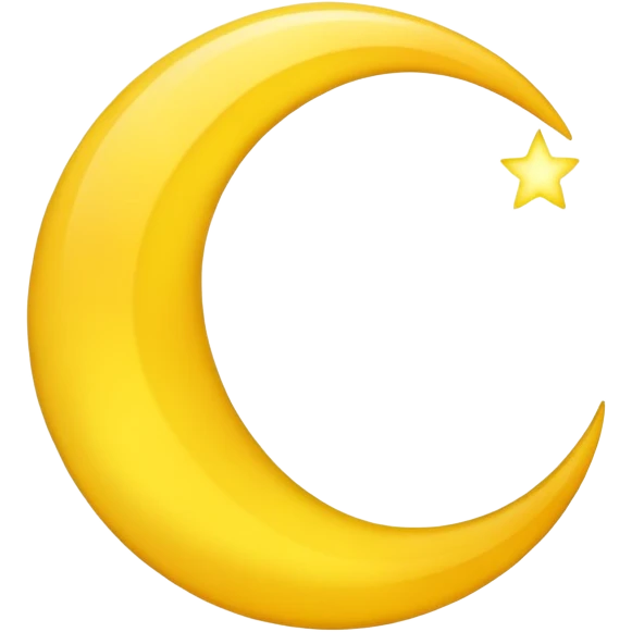 crescent moon emoji