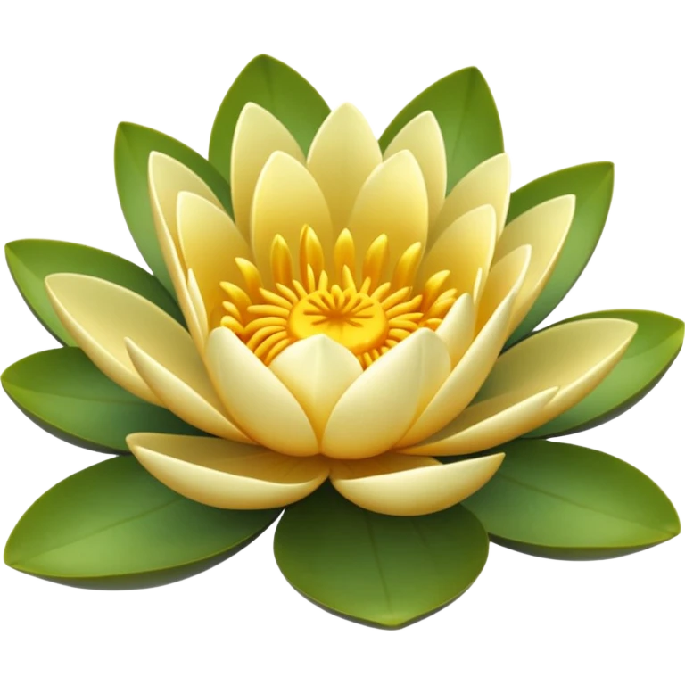 Golden waterlily emoji
