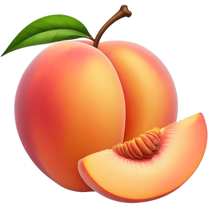 Dropping peach  emoji