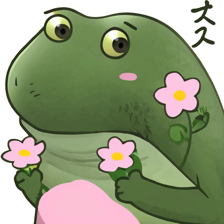 粉红牡丹花花，圆滚滚身体，脸颊通红，表情紧张的样子 emoji