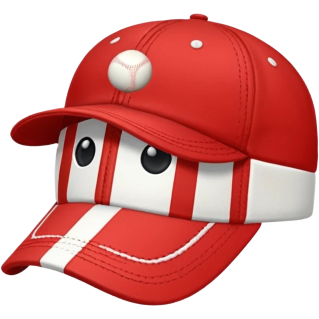 striped Baseball Cap emoji