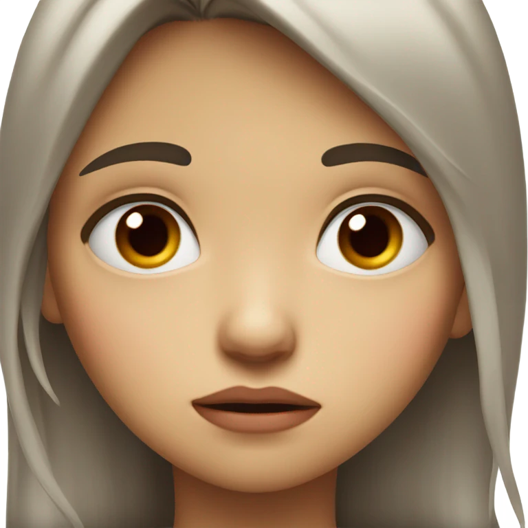 Girl crying emoji