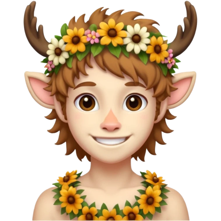 Emoji de um Fauno jovem corpo inteiro emoji