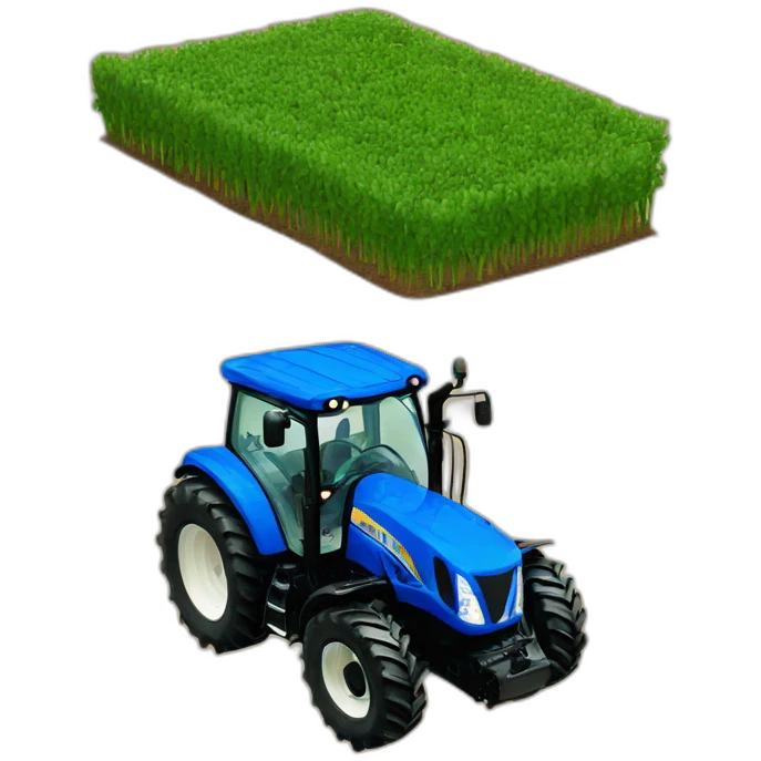 New Holland tractor emoji