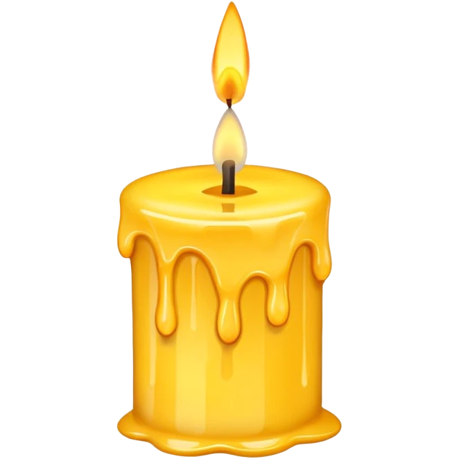 Candle dripping wax emoji