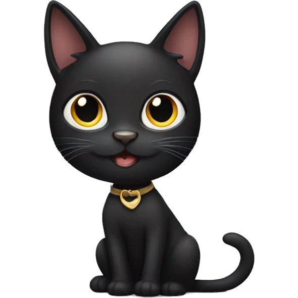 Black cat emoji