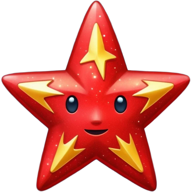 red star glitter space emoji
