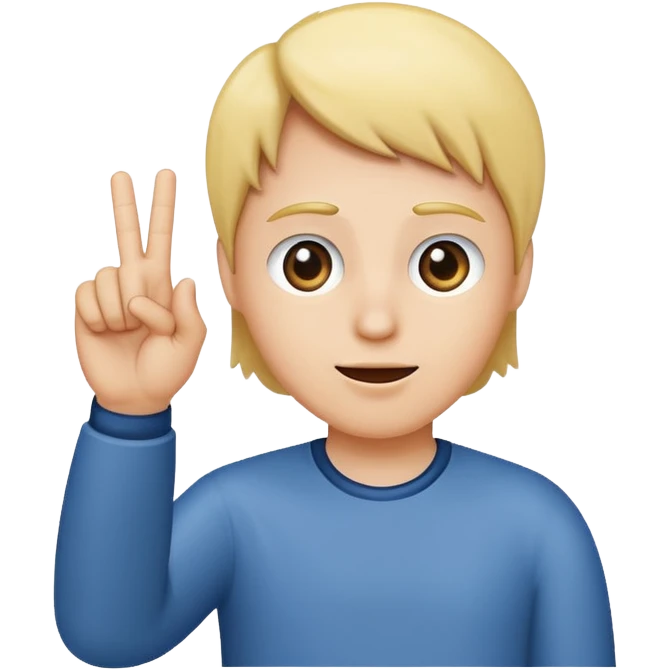 Someone waving their finger no emoji