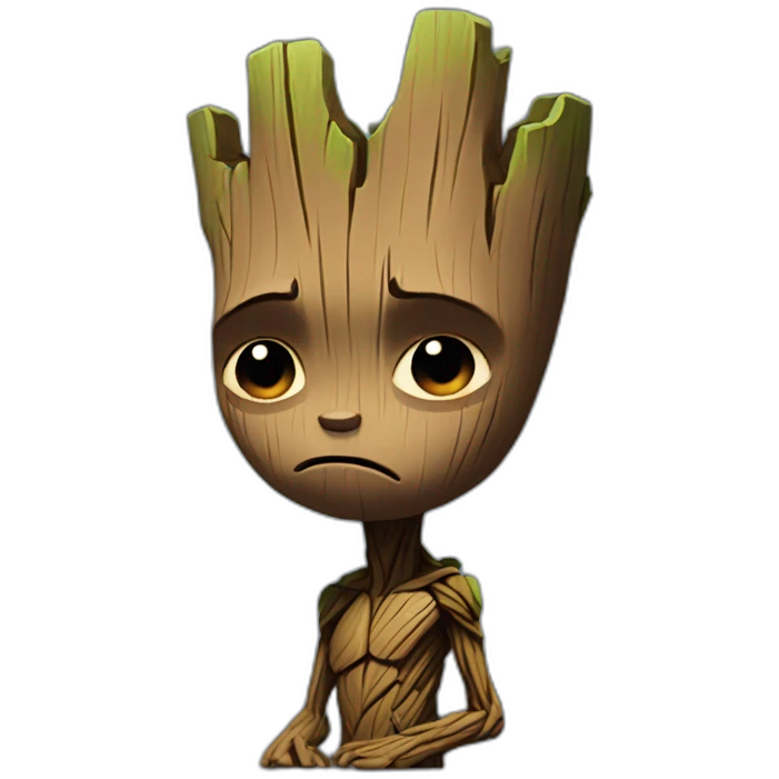 Groot sad emoji