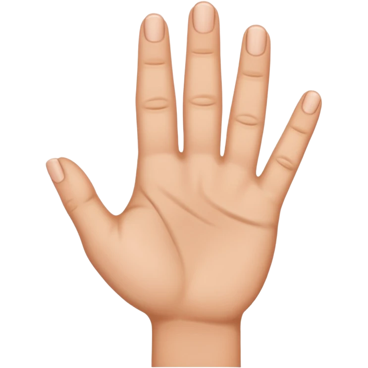 create a 2 fingers down, thumb tucked in between hand emoji