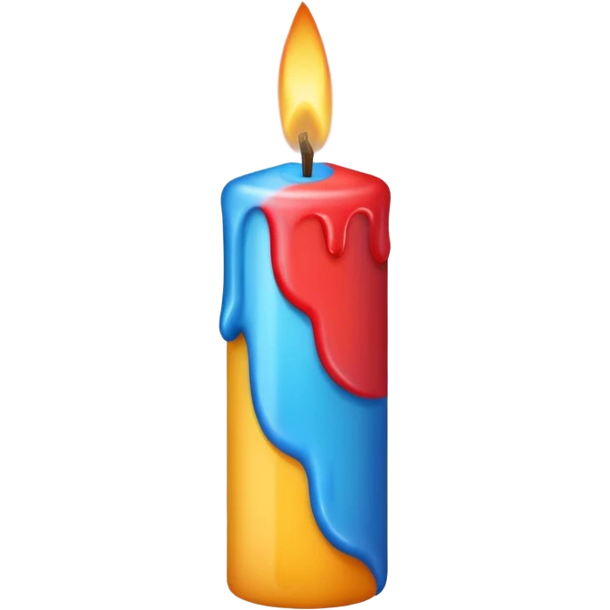 One year birthday candle emoji