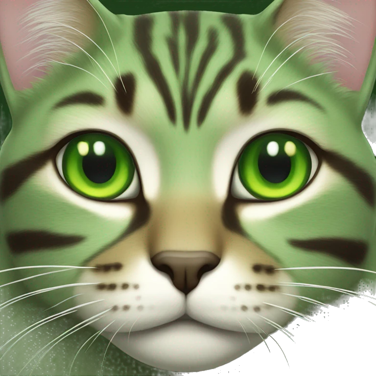 green cat emoji