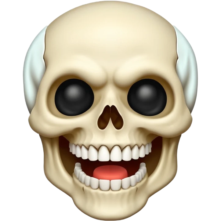 Skull laughing emoji