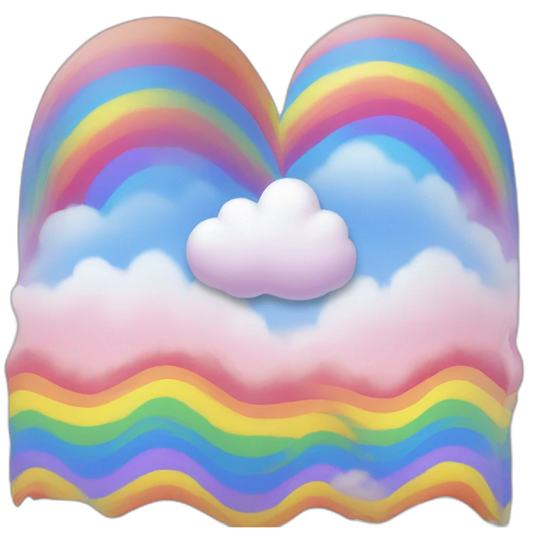 Coeur arc en ciel emoji