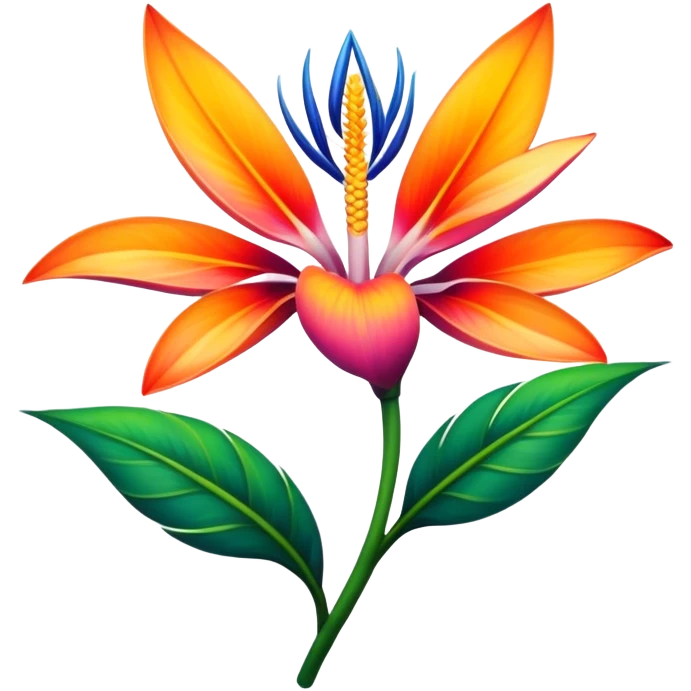 Flower of paradise emoji
