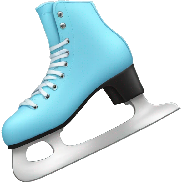 ice skate light blue emoji
