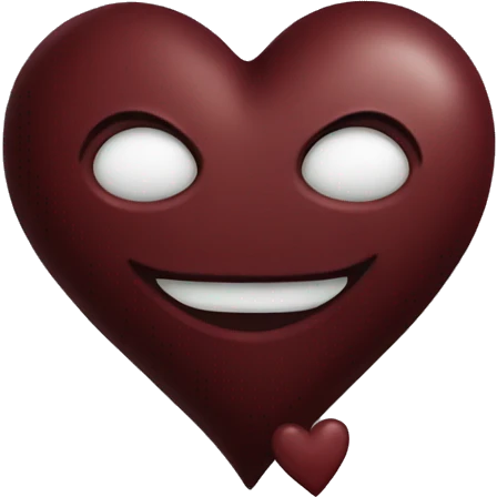 dark red heart  emoji